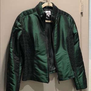 🍎Armani  Collezioni Green Zip Front Jacker